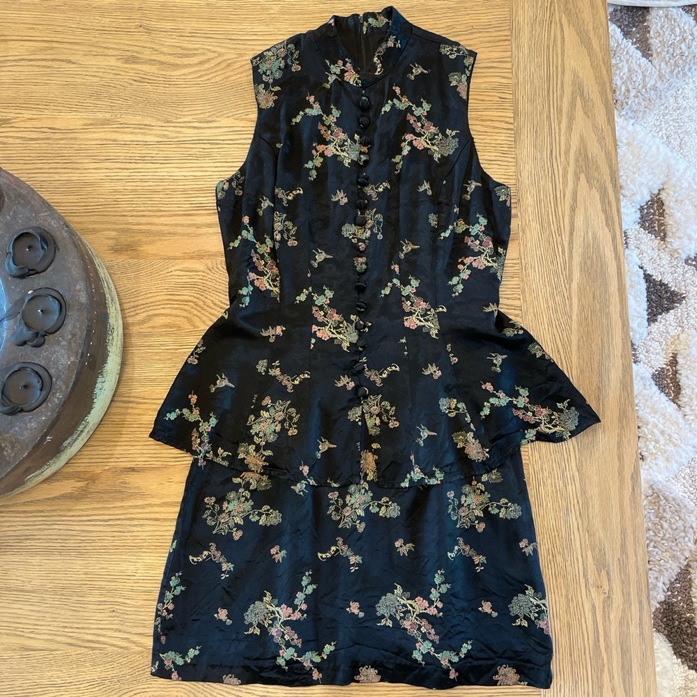 vintage satin dress